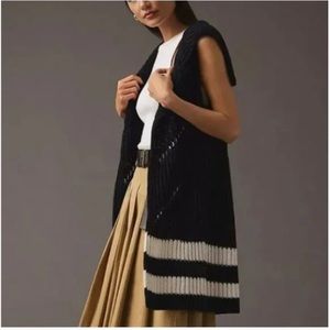 Anthropologie Maeve Knit Cardigan Sleeveless Duster